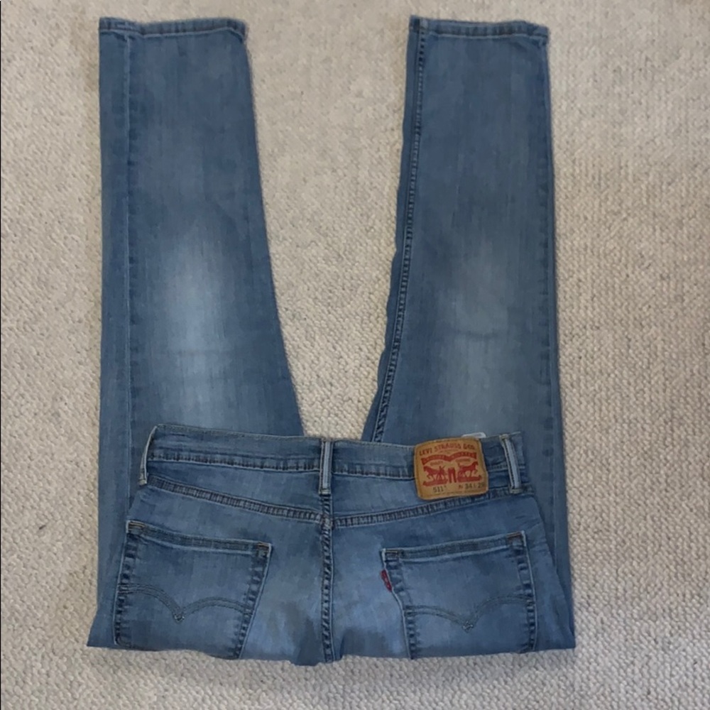 Men’s Levi Jeans 511 Cut. W34 L29 Med-light Blie